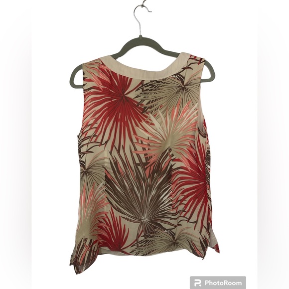 Bob Mackie Women’s Top Tank Sleeveless Silk Sequins Size Zip Lined - Picture 2 of 8